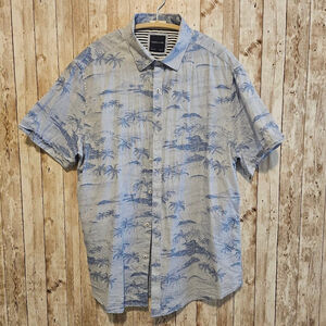 Men's Porter & Ash Shirt, Blue, Size L